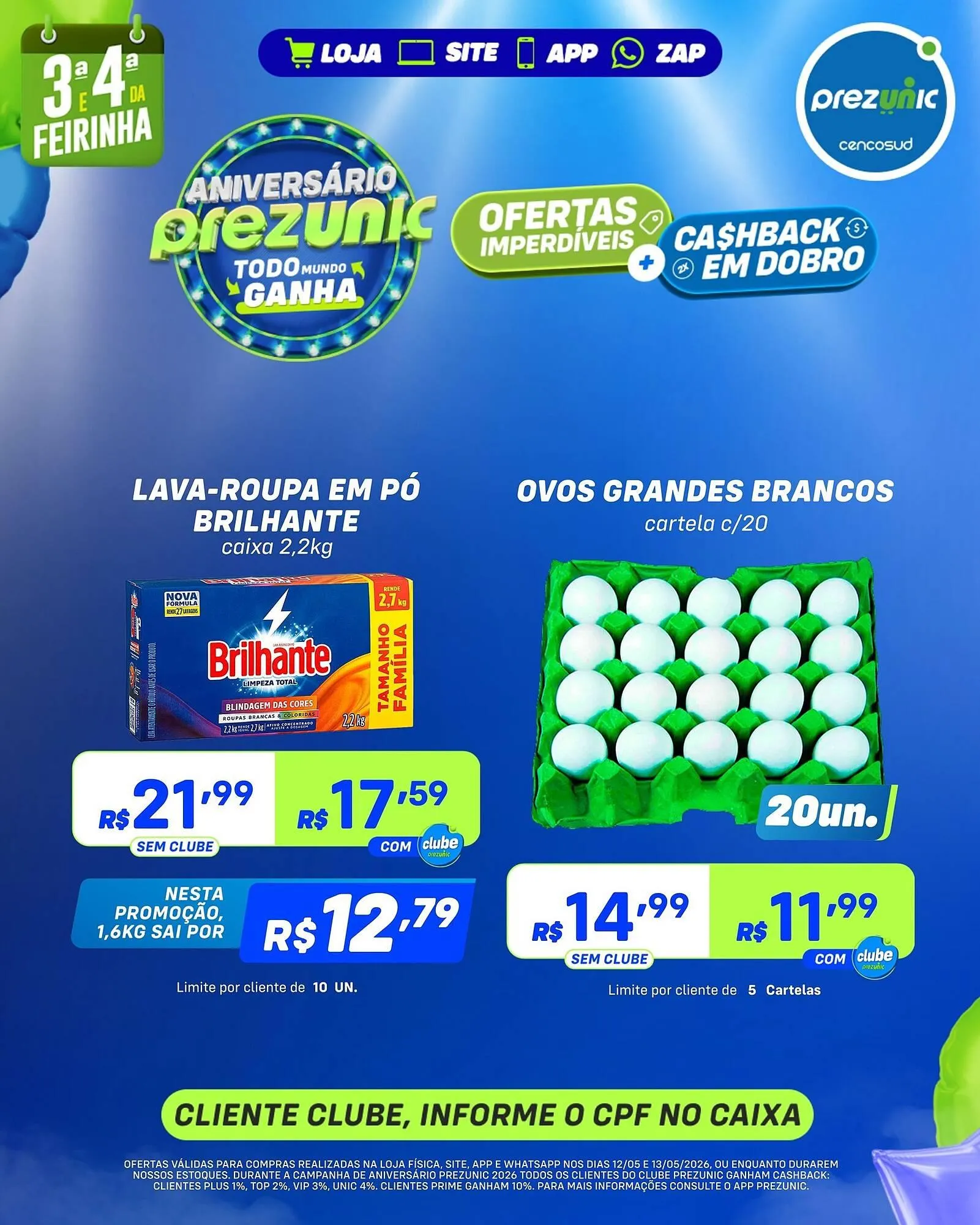 Encarte de Encarte Prezunic 12 de maio até 13 de maio 2026 - Pagina 8