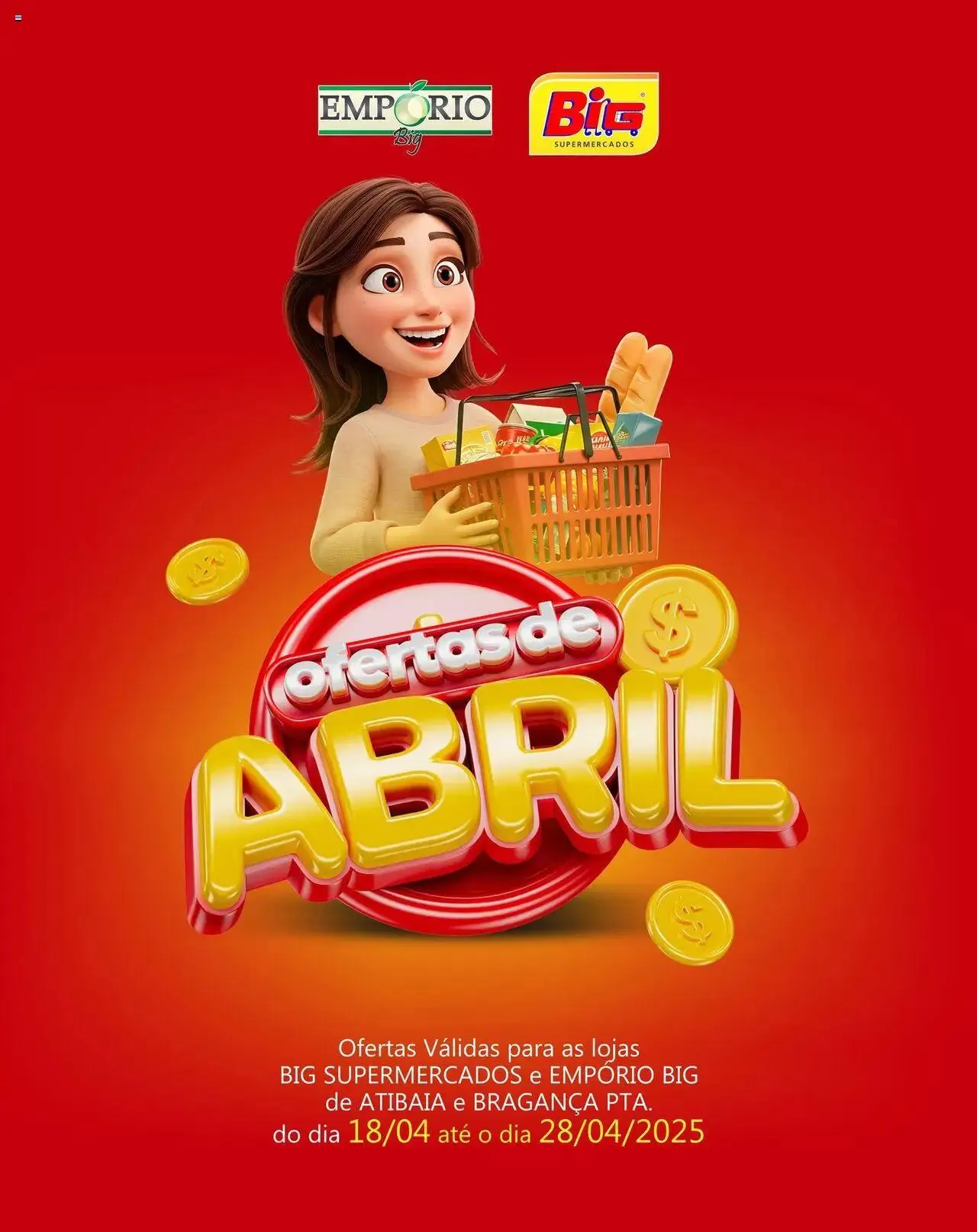 Encarte de Big Supermercados - Ofertas da semana 18 de abril até 28 de abril 2025 - Pagina 1