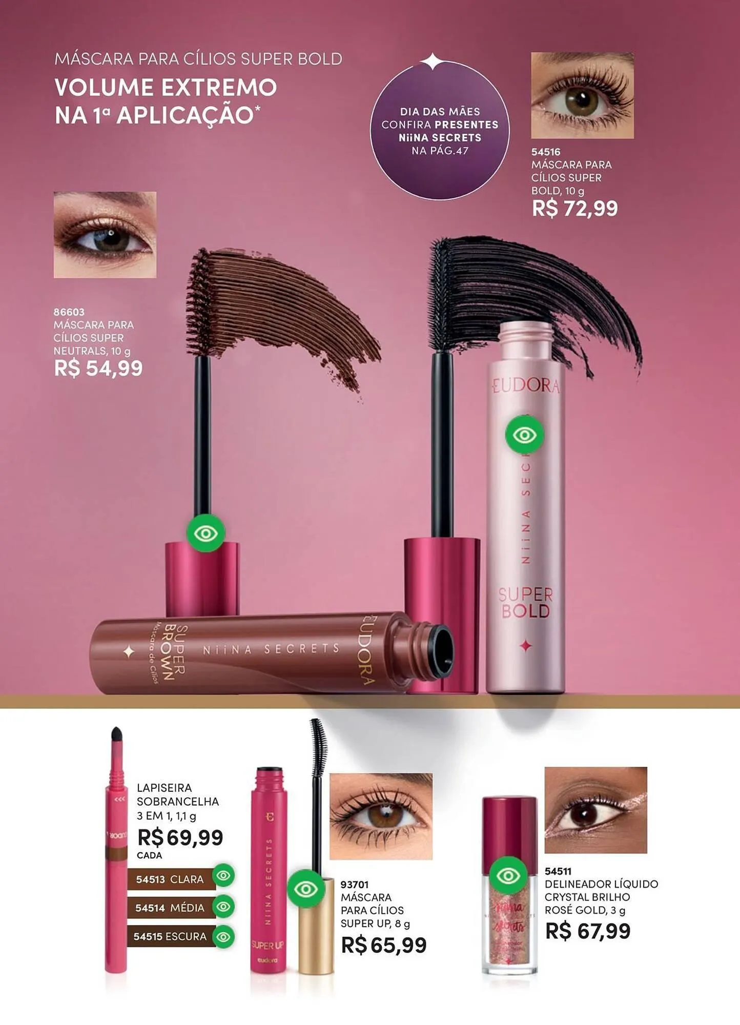 Encarte de Catálogo Eudora 1 de abril até 1 de maio 2026 - Pagina 38