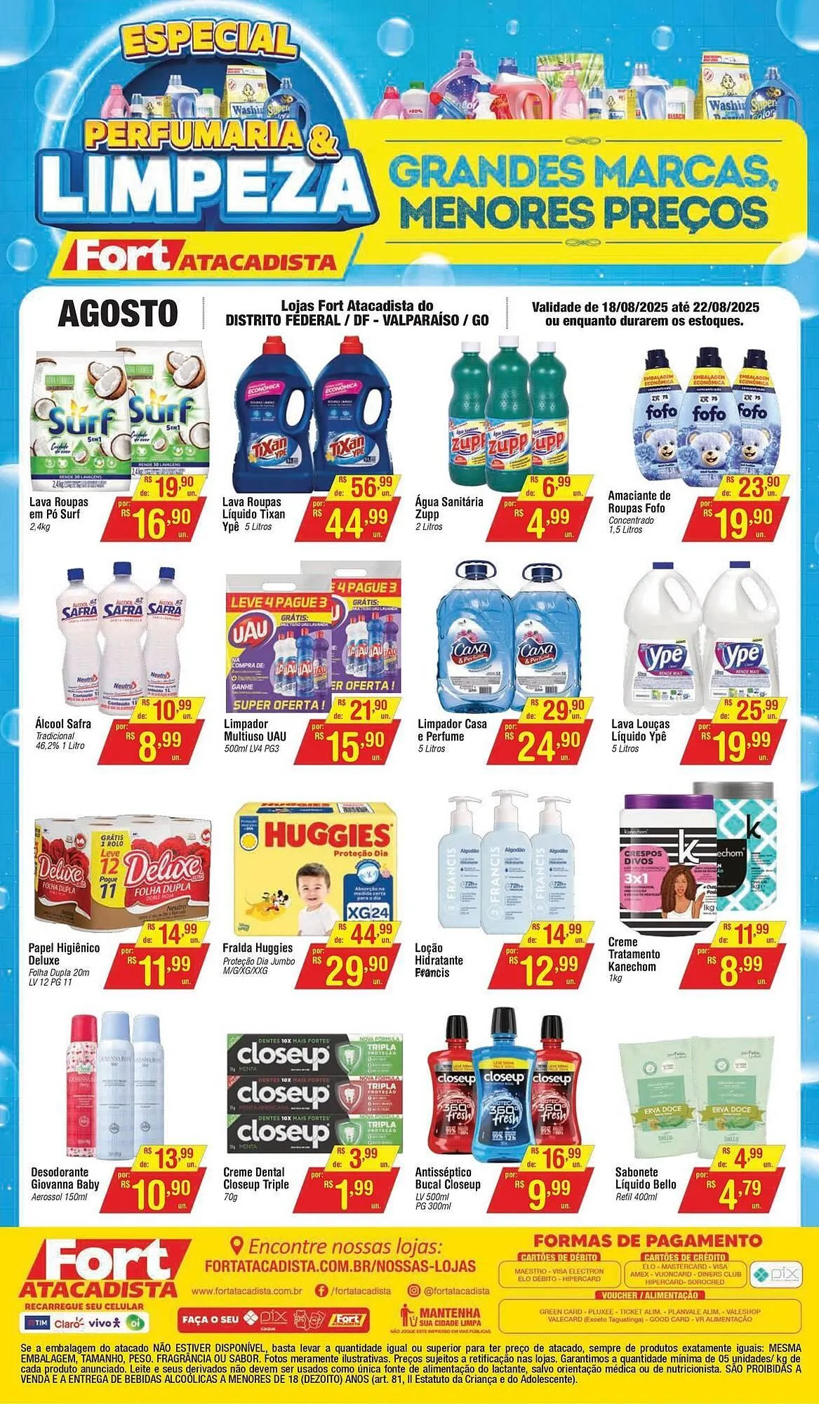 Encarte de Catálogo Fort Atacadista 18 de agosto até 22 de agosto 2025 - Pagina 1