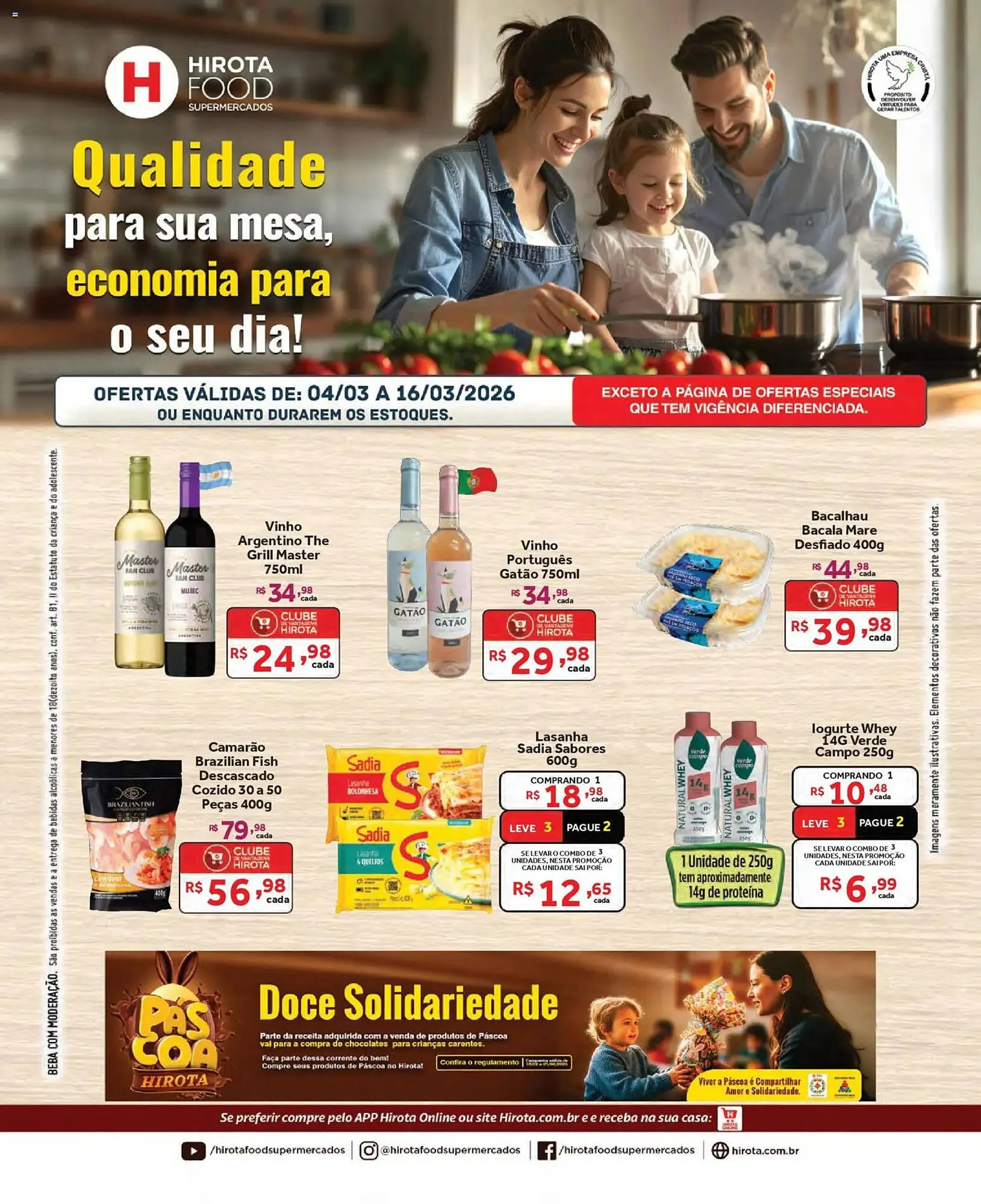 Encarte de Catálogo Hirota Food Supermercado 4 de março até 16 de março 2026 - Pagina 1