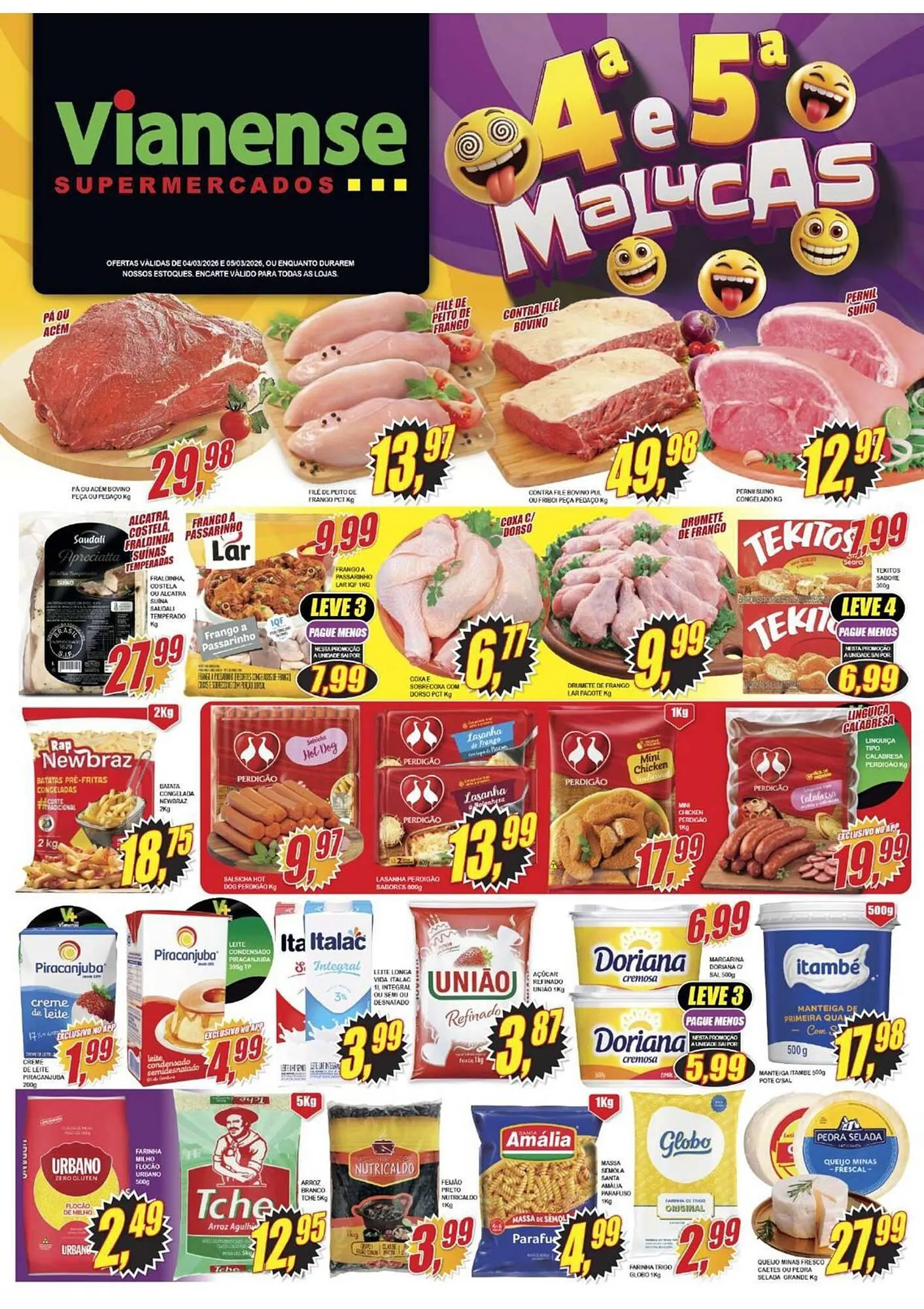 Encarte de Encarte Vianense Supermercados 4 de março até 9 de março 2026 - Pagina 1
