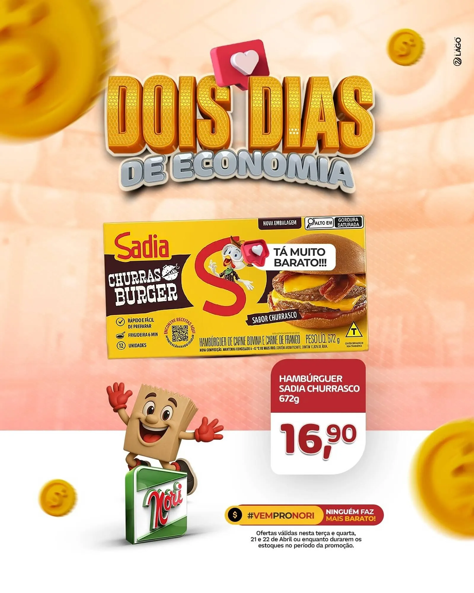 Encarte de Catálogo Supermercados Nori 21 de abril até 22 de abril 2026 - Pagina 2