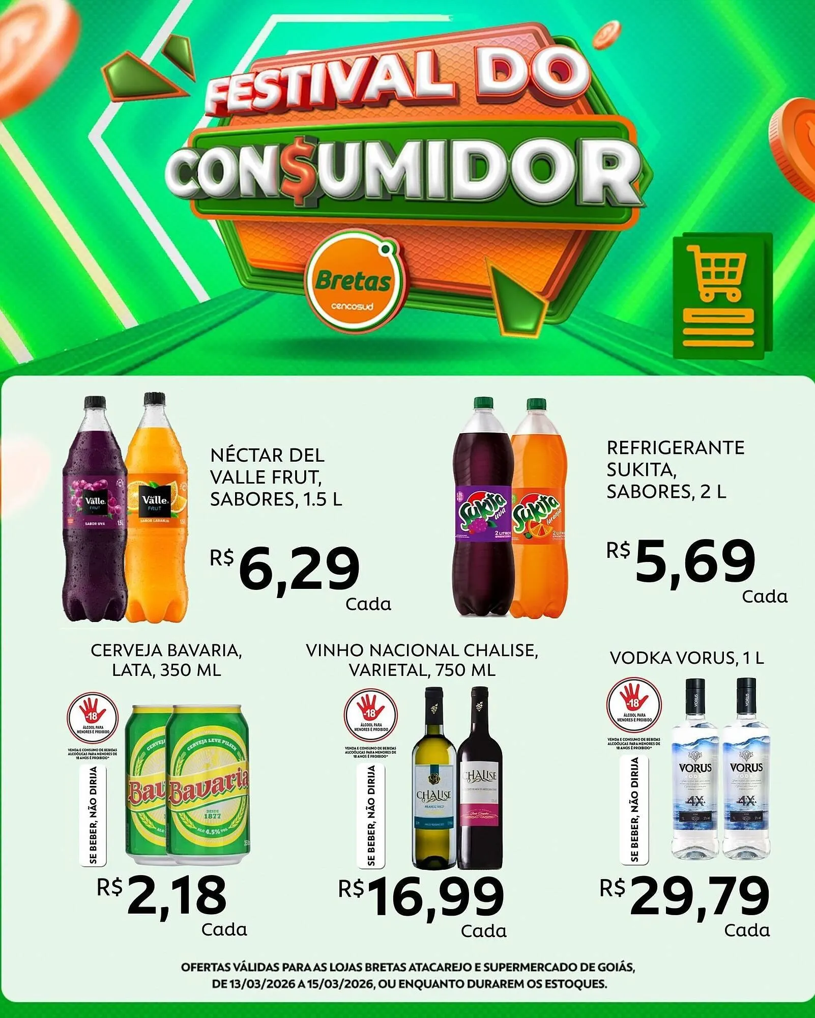 Encarte de Catálogo Supermercados Bretas 13 de março até 15 de março 2026 - Pagina 4