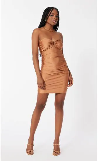 Vestido Drapeado Tqc Com Aro u Pedra - Toast