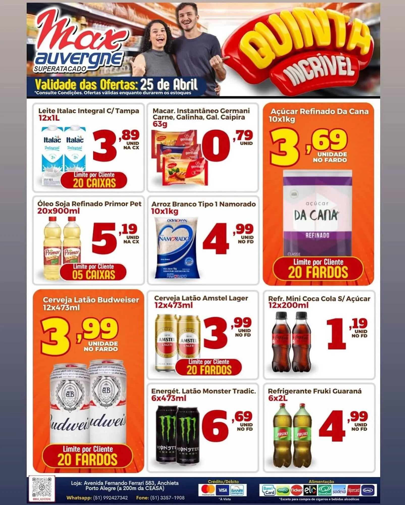 Encarte de Catálogo Max Auvergne Superatacado 25 de abril até 25 de abril 2024 - Pagina 1