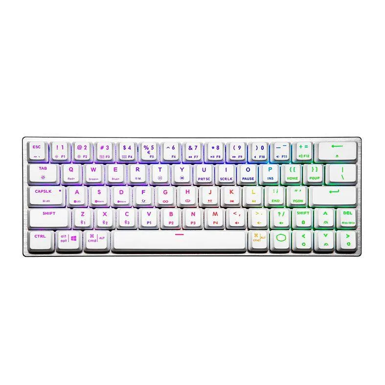 Teclado Mecanico Gamer Cooler Master SK622, RGB, Wireless, Switch Azul, Prata e Branco, SK-622-SKTL1-US