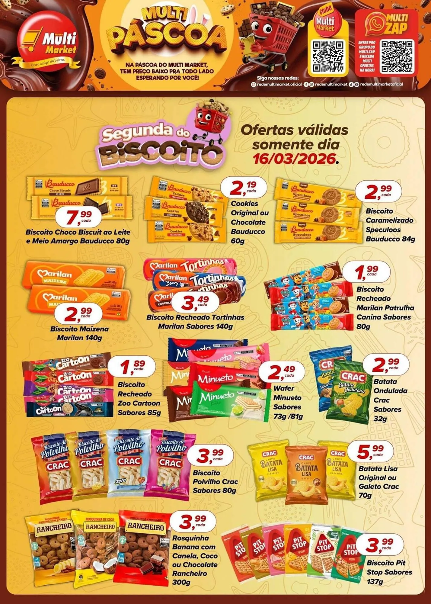Encarte de Encarte Rede Multi Market 16 de março até 16 de março 2026 - Pagina 1