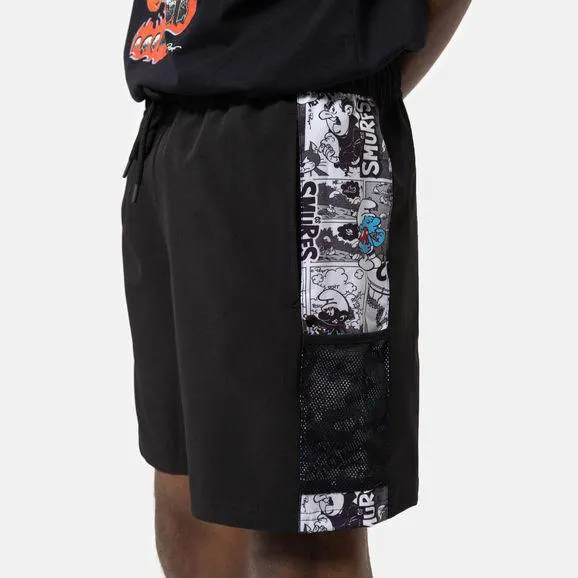 Shorts Elástico Recorte Lost + Smurfs Comics