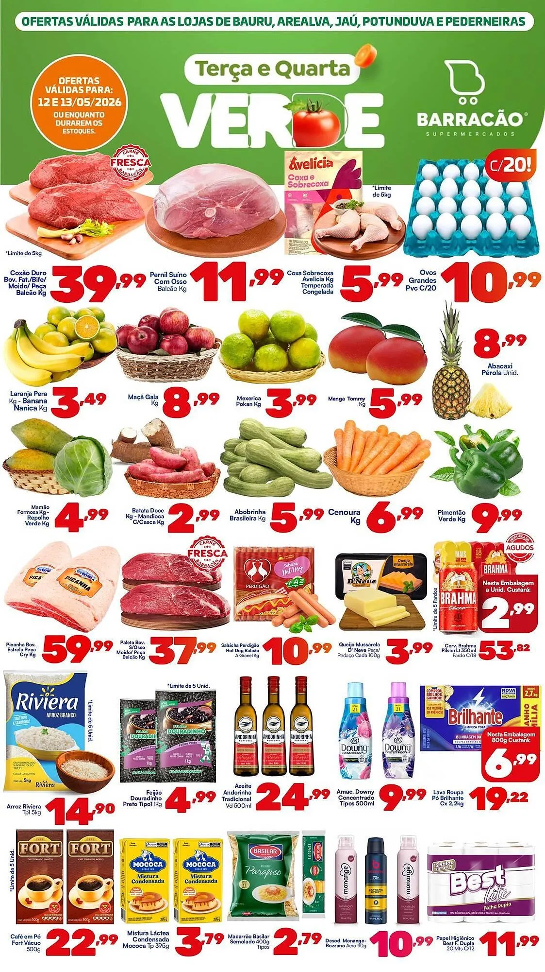 Encarte de Catálogo Barracão Supermercado 12 de maio até 13 de maio 2026 - Pagina 1