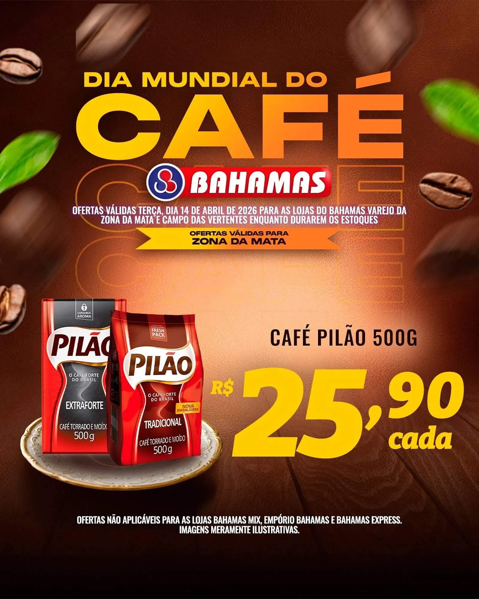 Encarte de Catálogo Bahamas Supermercados 14 de abril até 14 de abril 2026 - Pagina 1