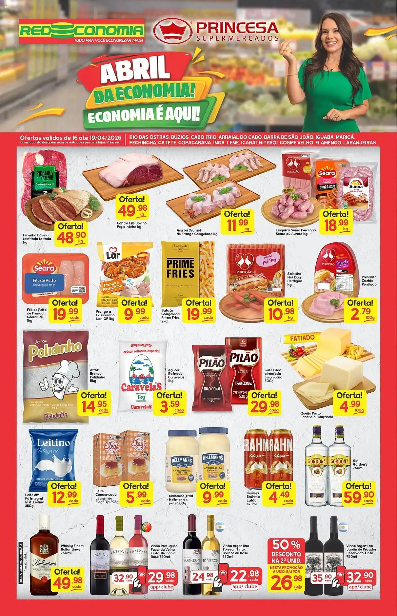 Encarte de Encarte Supermercados Princesa 16 de abril até 19 de abril 2026 - Pagina 1