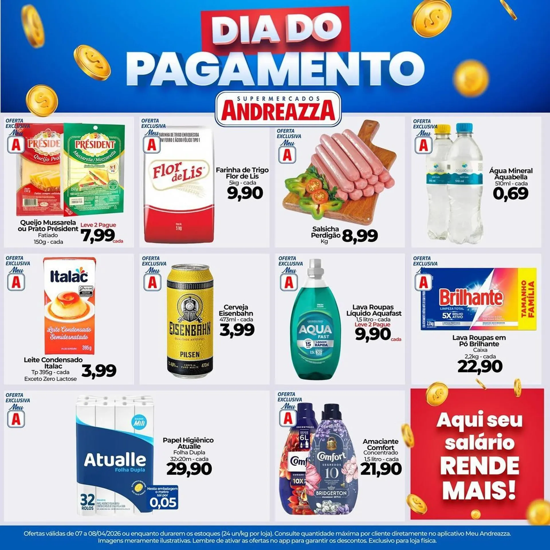 Encarte de Catálogo Supermercados Andreazza 7 de abril até 8 de abril 2026 - Pagina 1