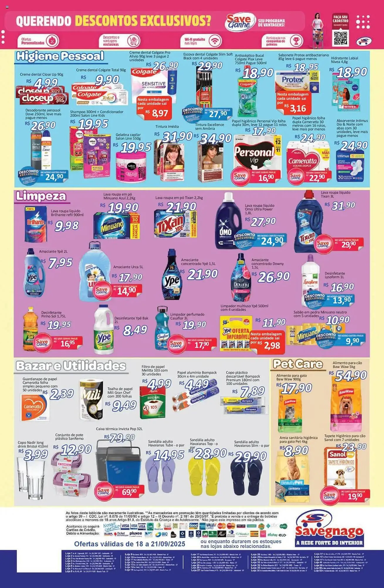 Encarte de Catálogo Supermercados Savegnago 18 de setembro até 21 de setembro 2025 - Pagina 4