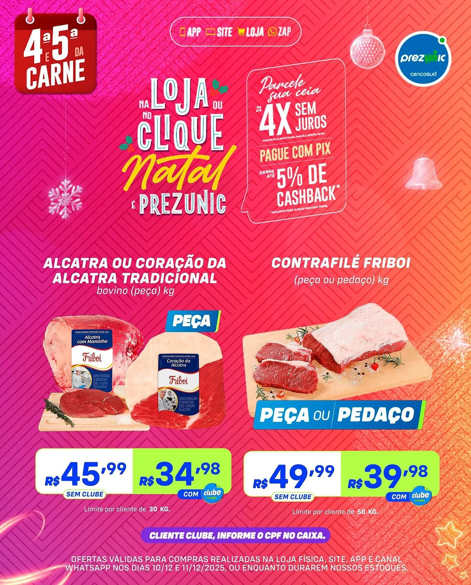 Encarte de Encarte Prezunic 10 de dezembro até 11 de dezembro 2025 - Pagina 1