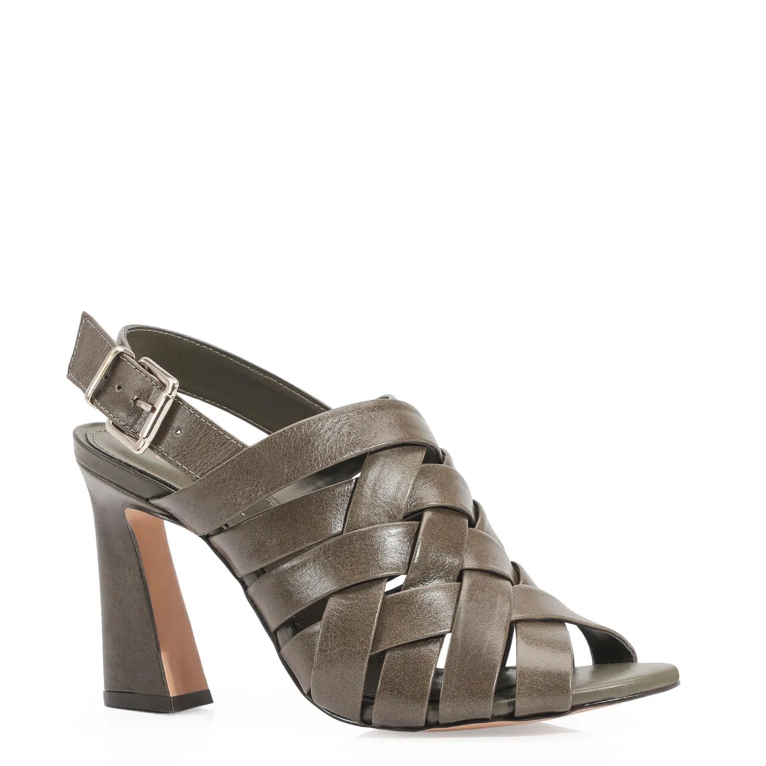 Sandália Couro Verde