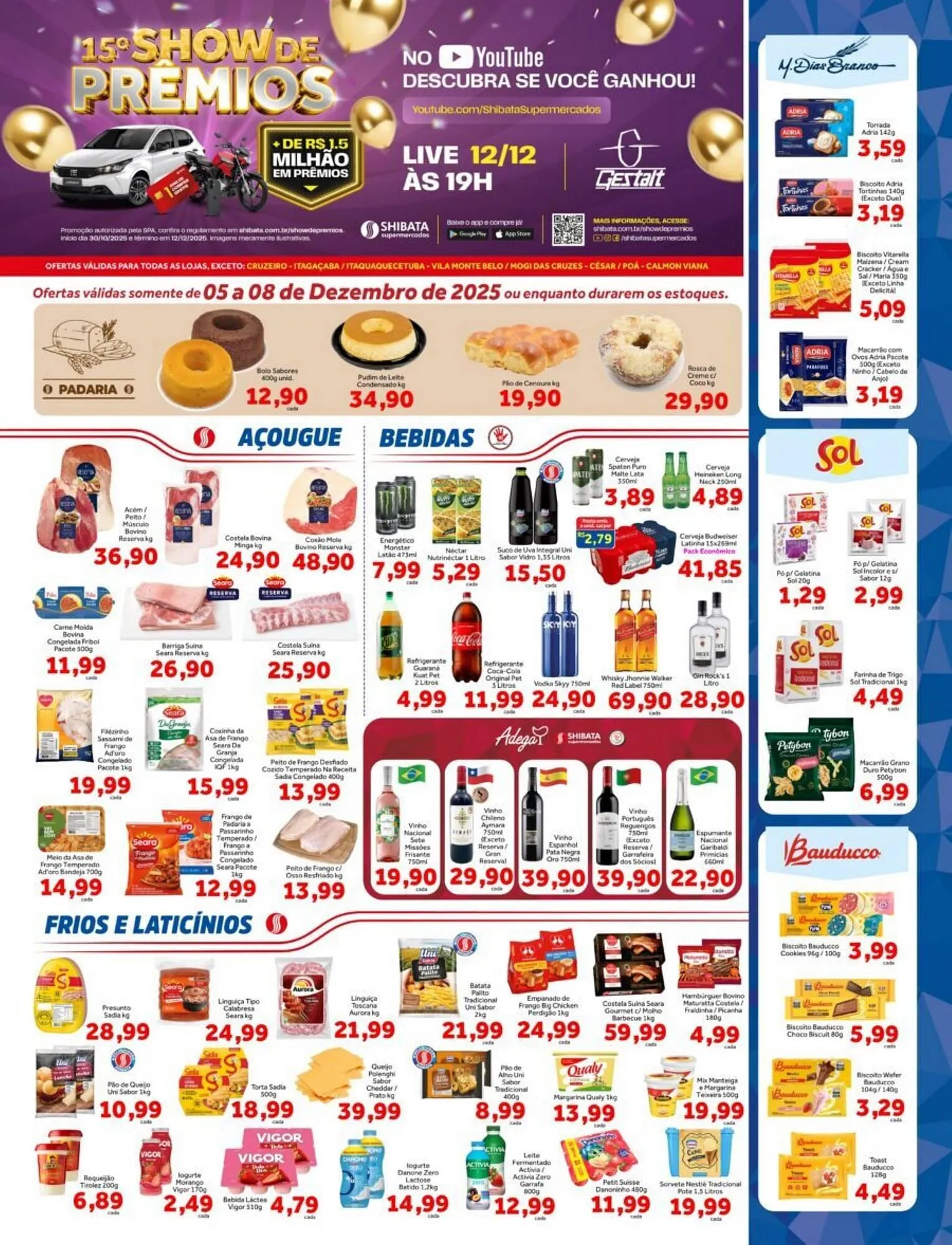 Encarte de Folheto Shibata Supermercados 4 de dezembro até 8 de dezembro 2025 - Pagina 1
