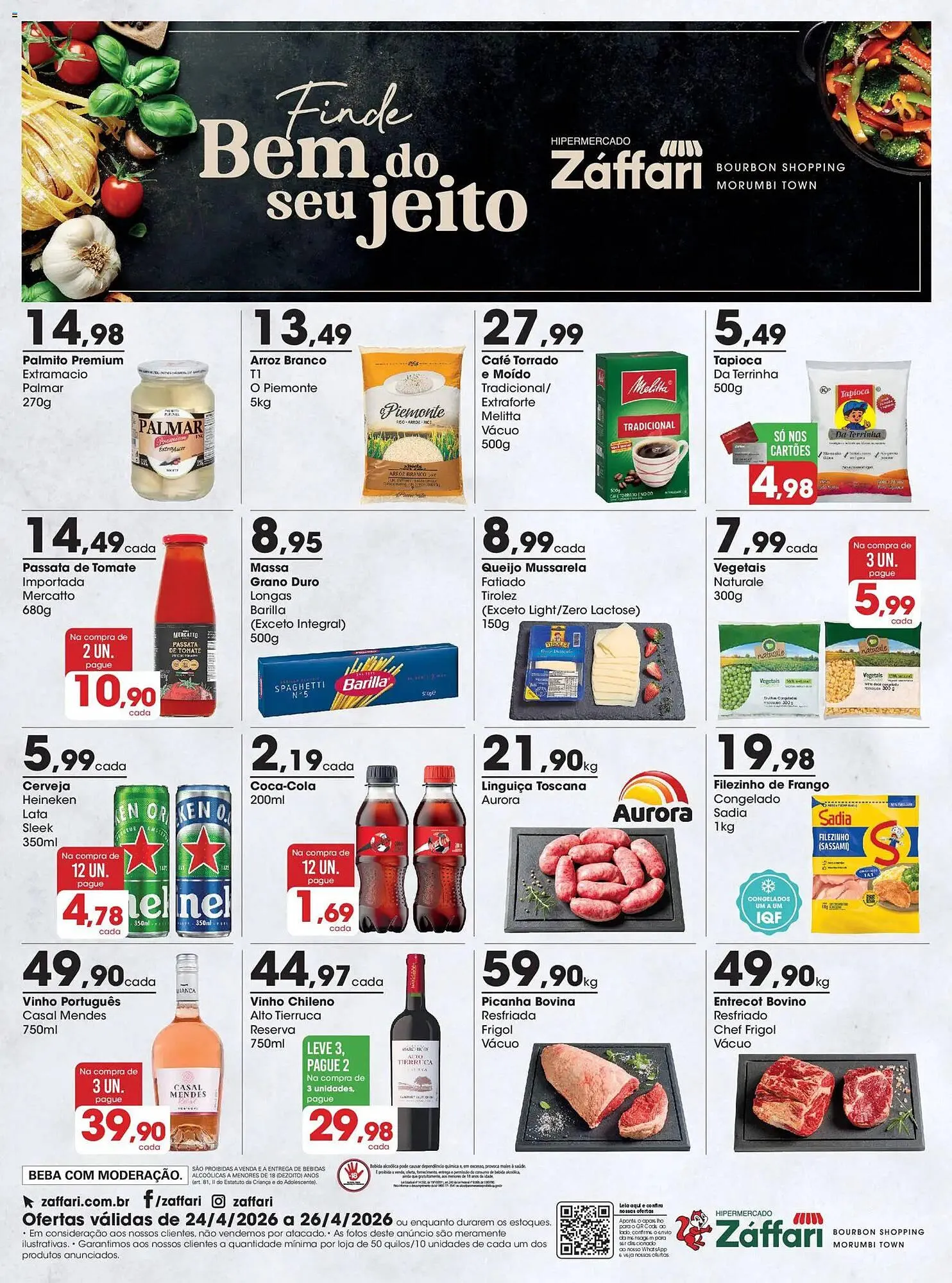 Encarte de Encarte Zaffari 24 de abril até 26 de abril 2026 - Pagina 1