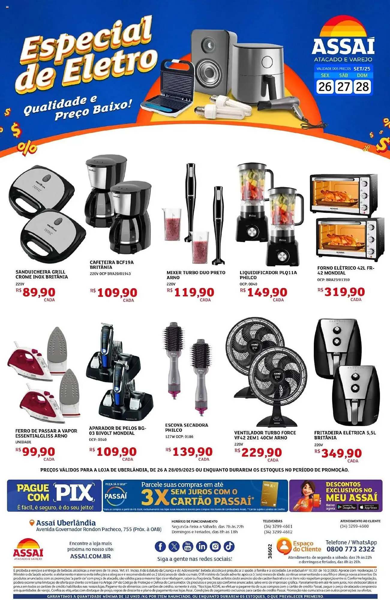 Encarte de Encarte Assaí Atacadista 26 de setembro até 28 de setembro 2025 - Pagina 1