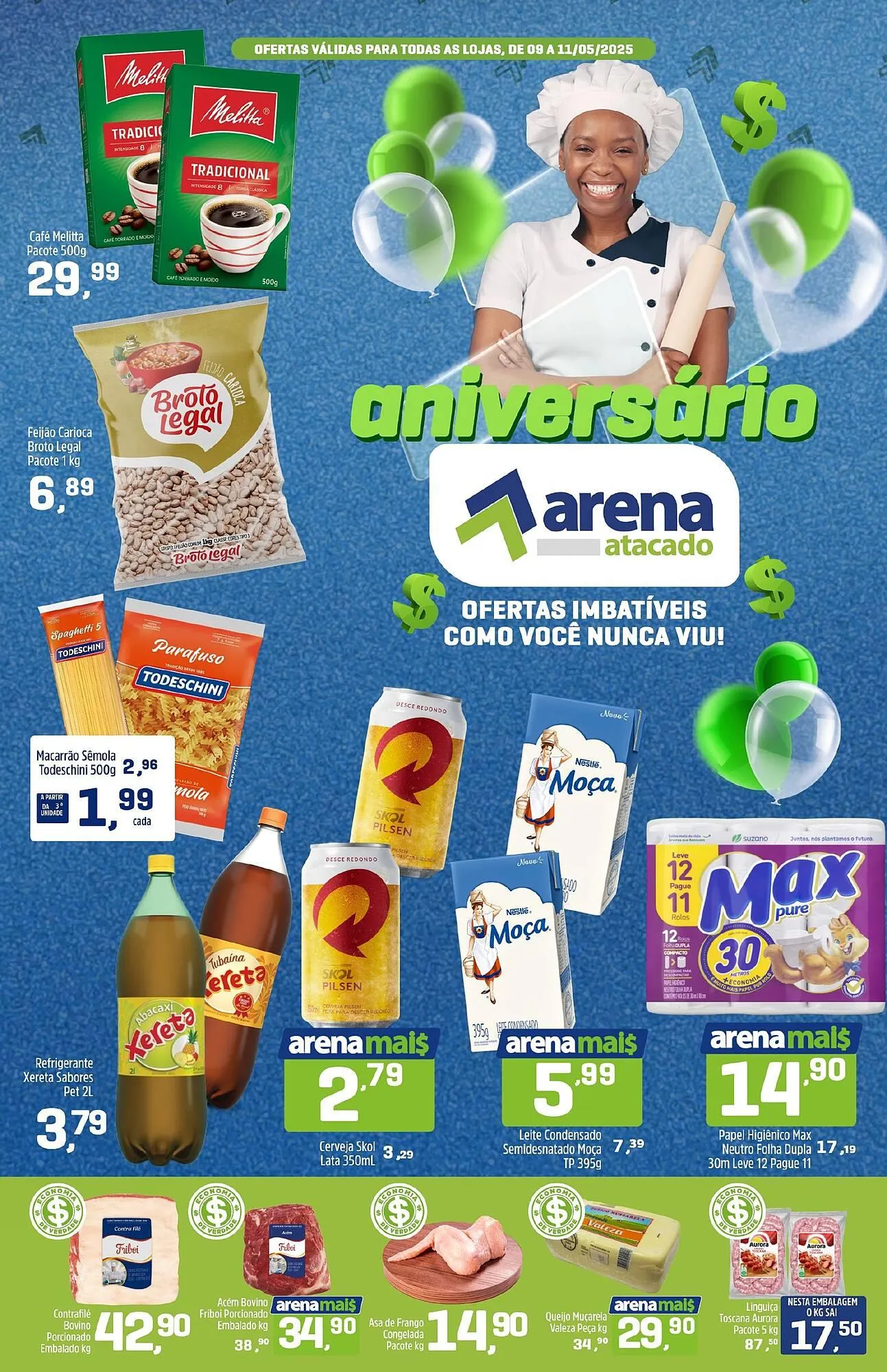 Encarte de Catálogo Arena Atacado 9 de maio até 11 de maio 2025 - Pagina 1