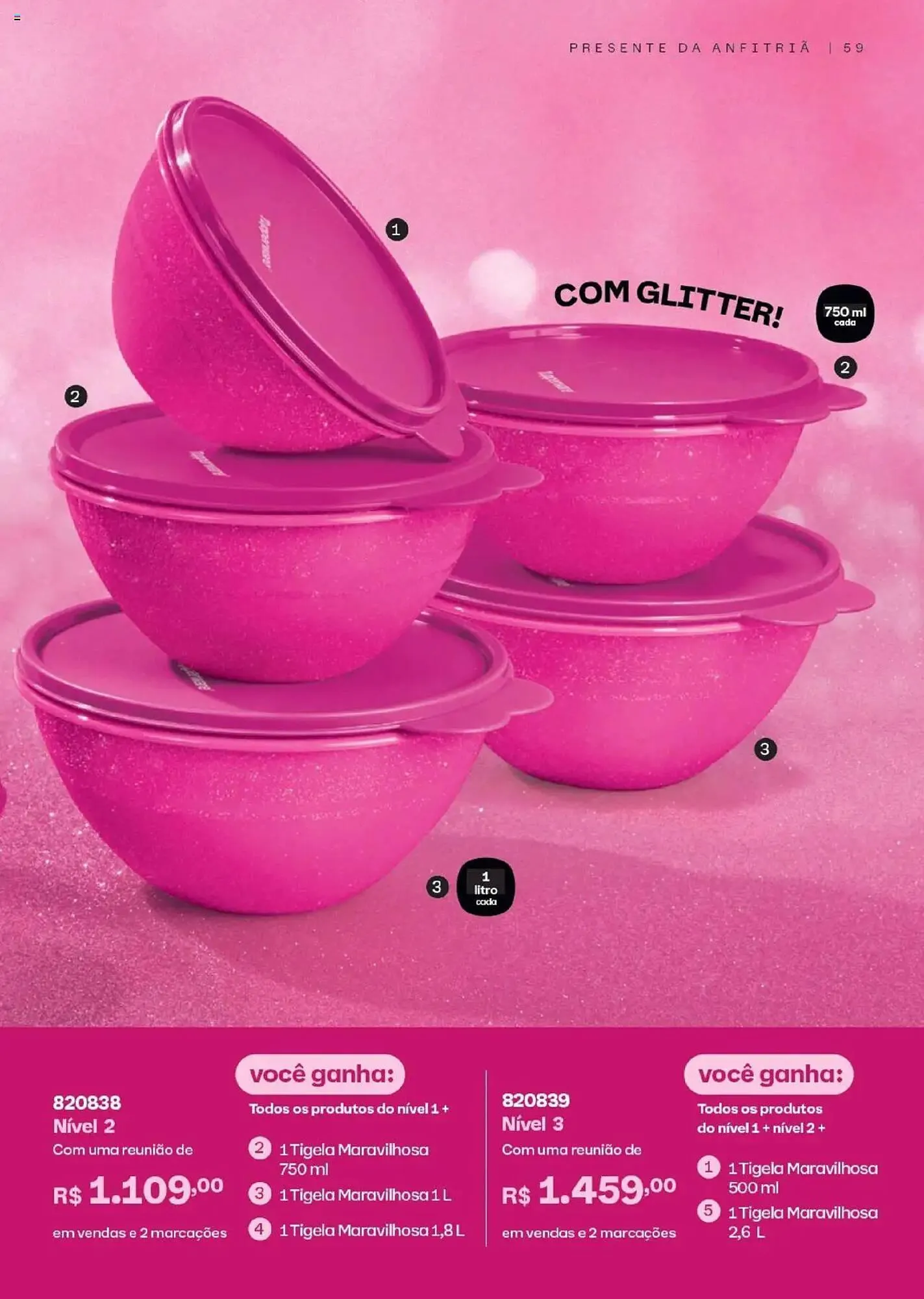 Encarte de Catálogo Tupperware 1 de agosto até 31 de agosto 2025 - Pagina 59