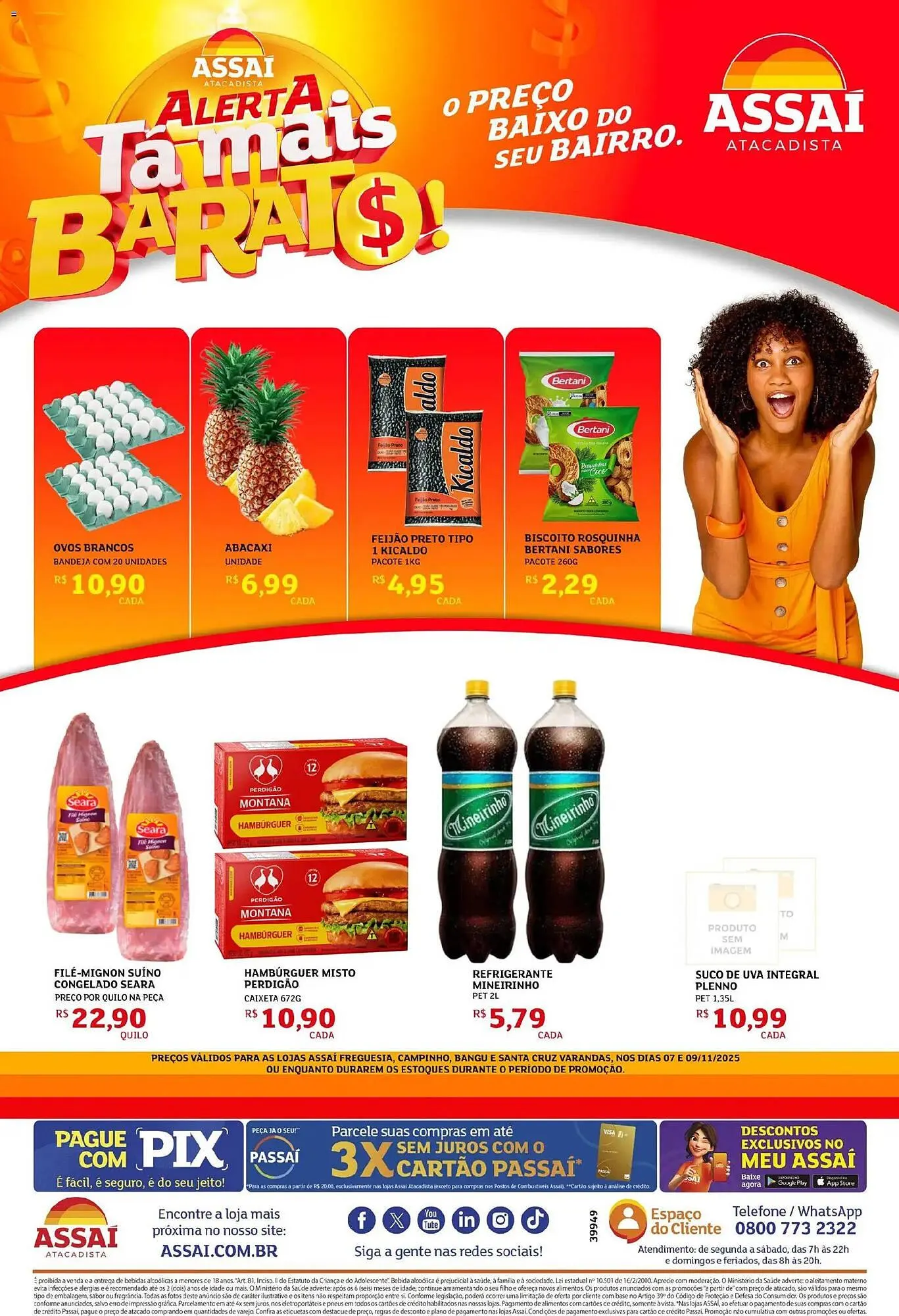 Encarte de Encarte Assaí Atacadista 7 de novembro até 9 de novembro 2025 - Pagina 1