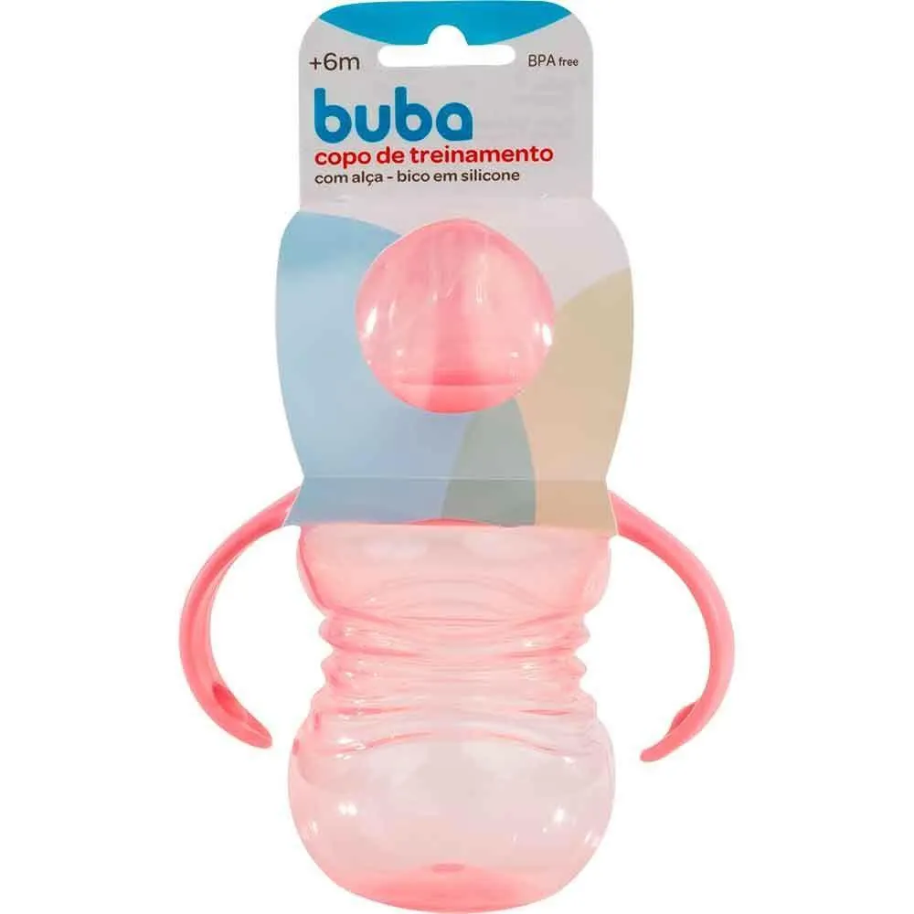 Copo De Treinamento Com Alça Removível - Rosa