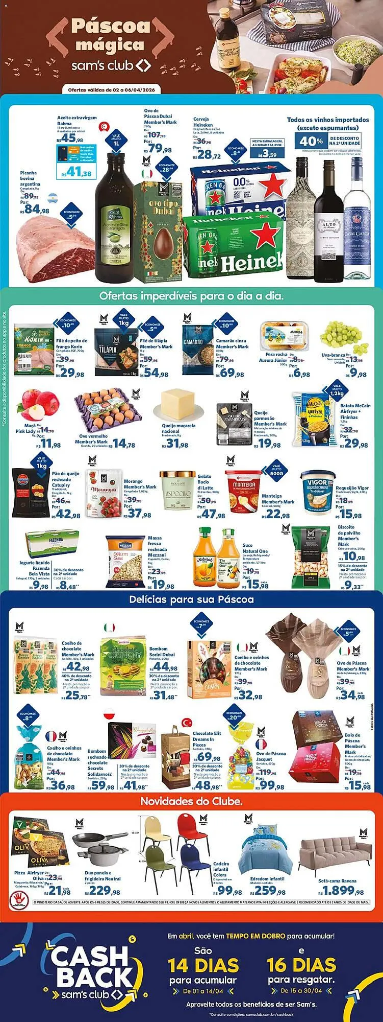 Encarte de Folheto Sam's Club 2 de abril até 6 de abril 2026 - Pagina 1