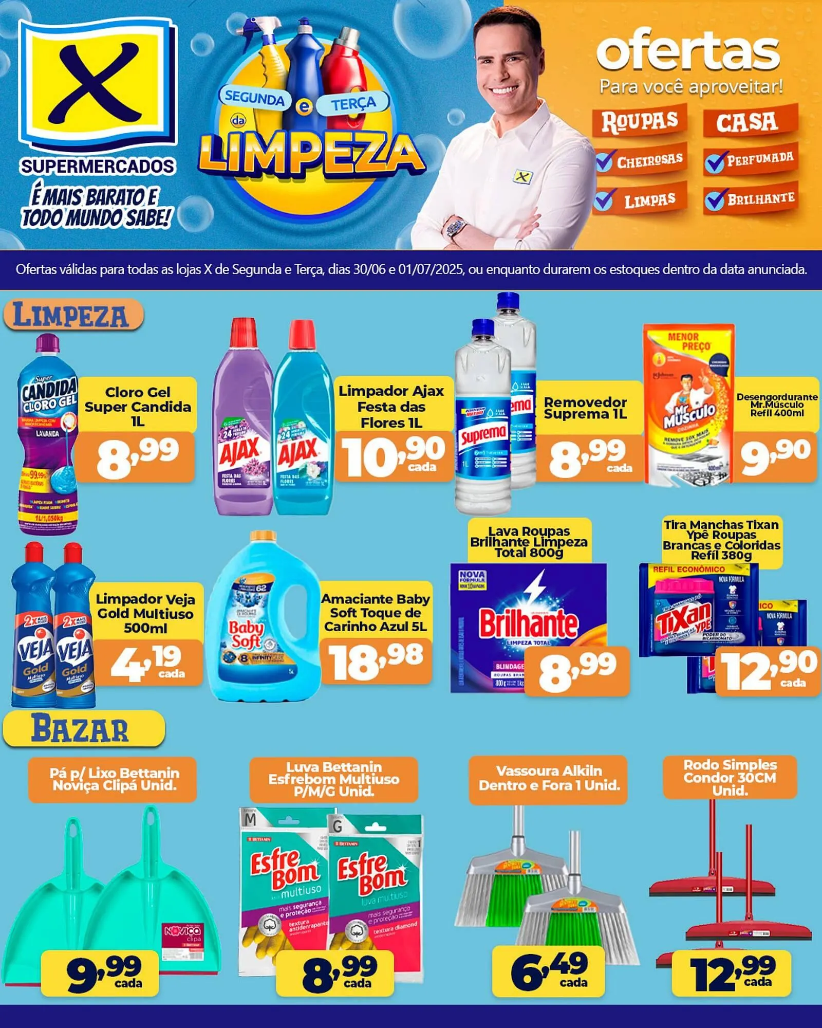 Encarte de Catálogo X Supermercados 30 de junho até 1 de julho 2025 - Pagina 1