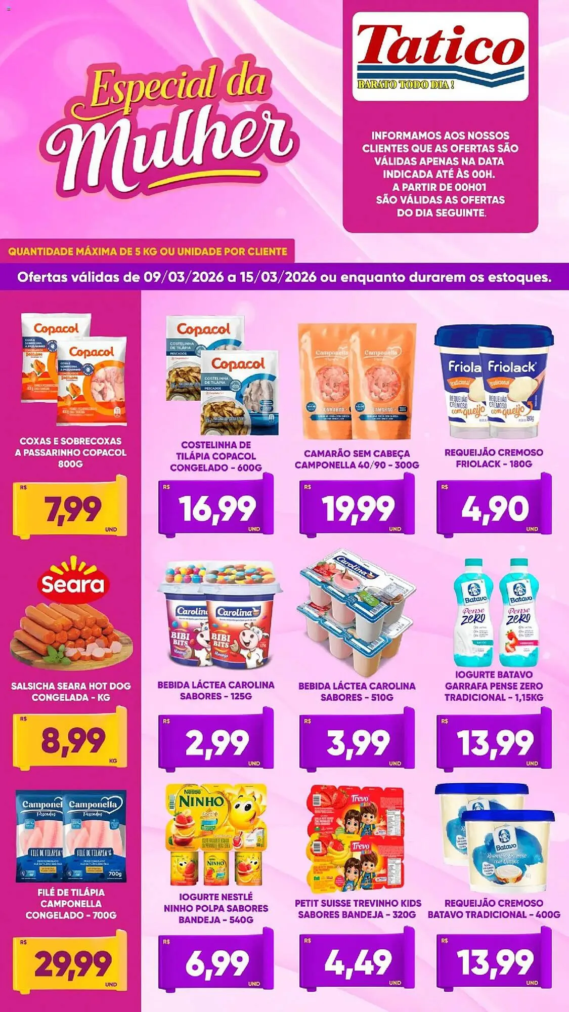 Encarte de Tabloide Tatico 9 de março até 16 de março 2026 - Pagina 1