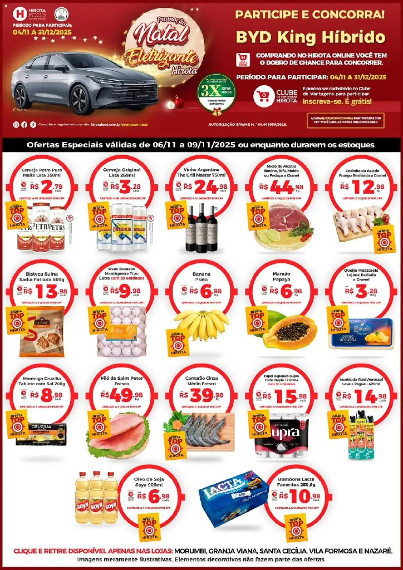 Encarte de Catálogo Hirota Food Supermercado 6 de novembro até 9 de novembro 2025 - Pagina 1