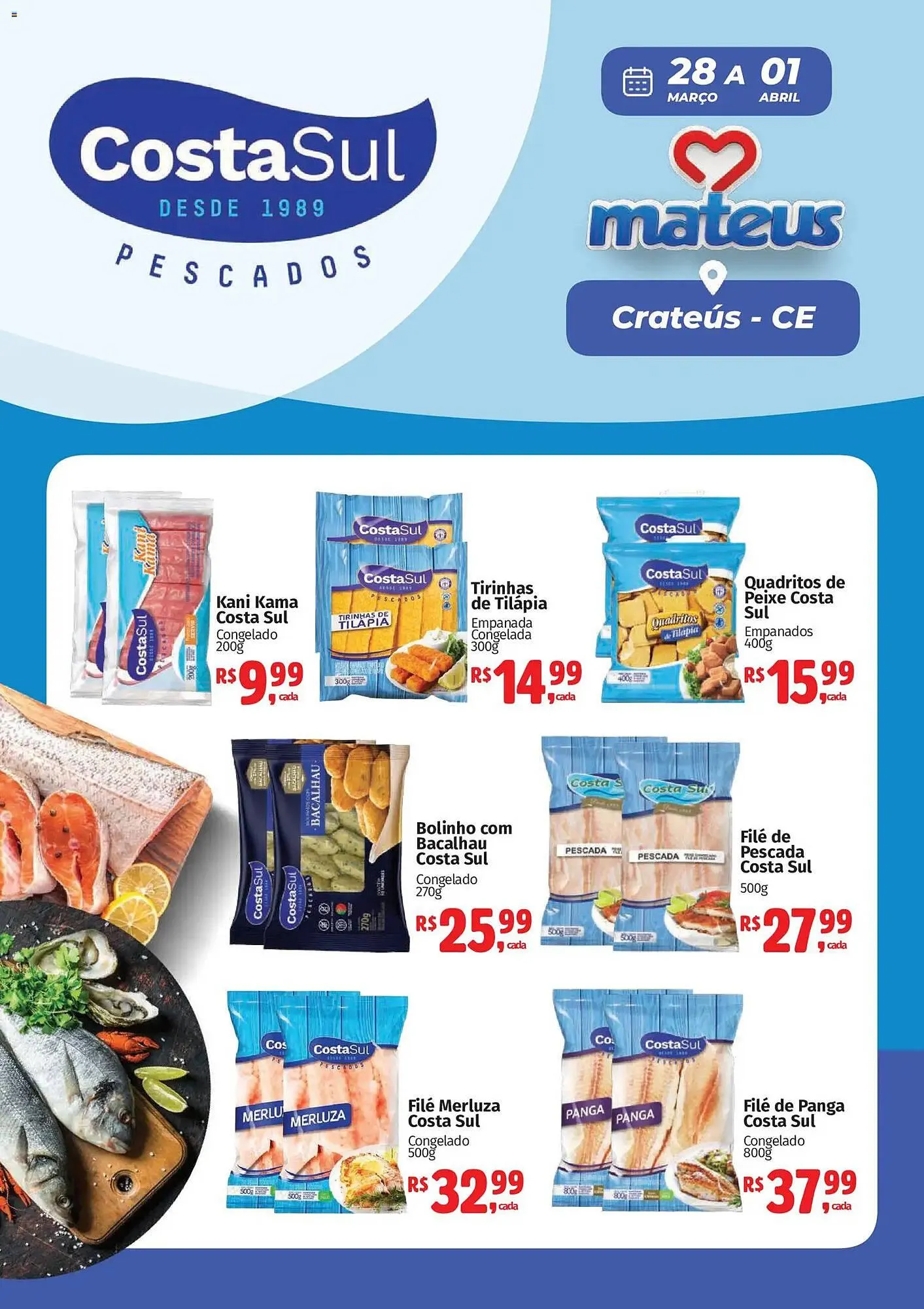 Encarte de Catálogo Supermercados Mateus 28 de março até 2 de abril 2026 - Pagina 1