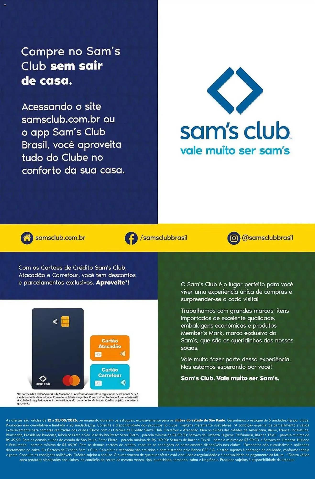 Encarte de Folheto Sam's Club 12 de maio até 25 de maio 2026 - Pagina 14