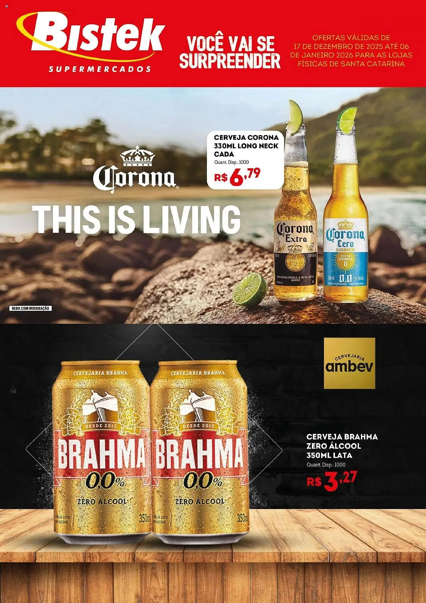 Encarte de Encarte Bistek Supermercados 17 de dezembro até 6 de janeiro 2026 - Pagina 1
