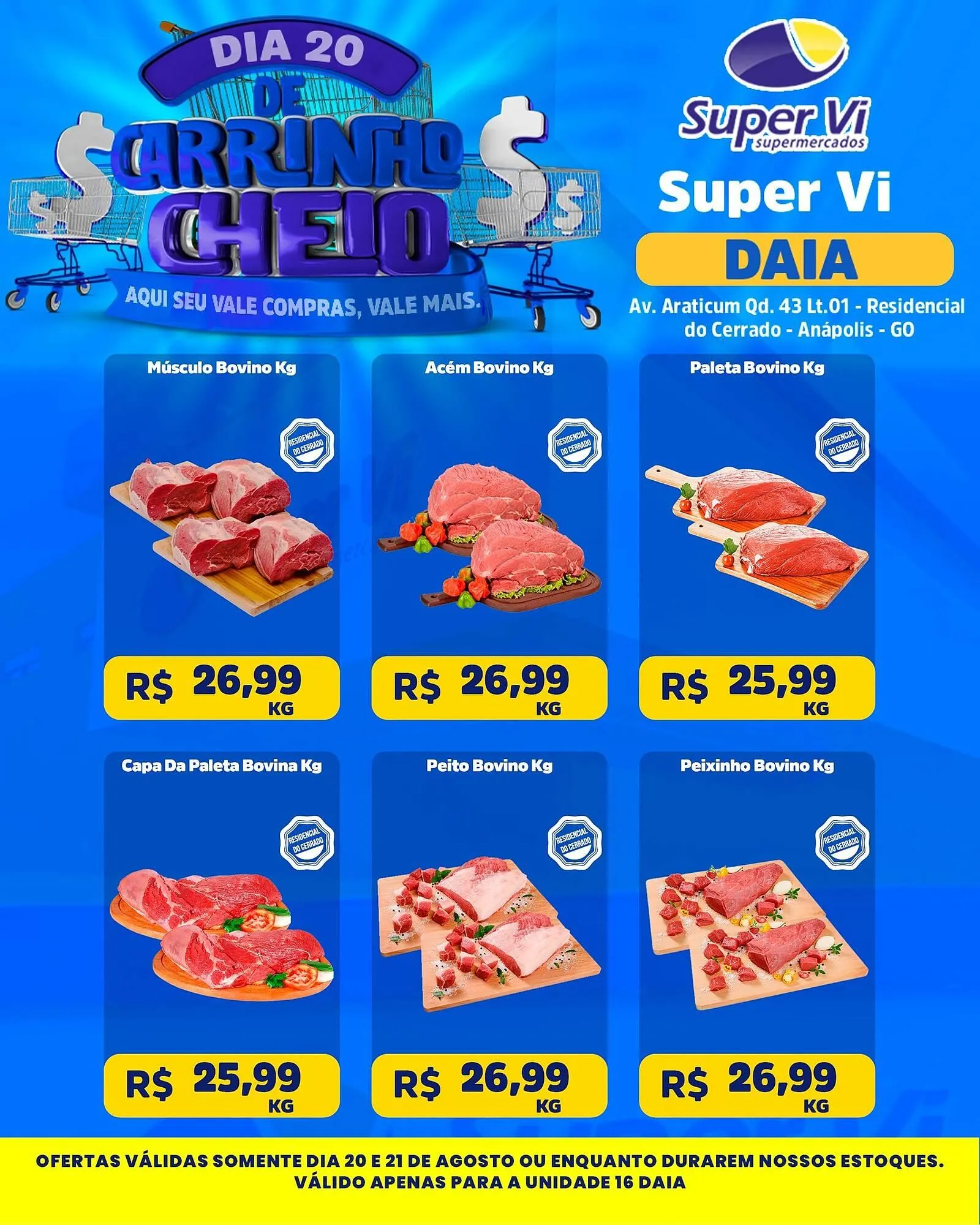 Encarte de Catálogo Super Vi Supermercados 20 de agosto até 21 de agosto 2025 - Pagina 1
