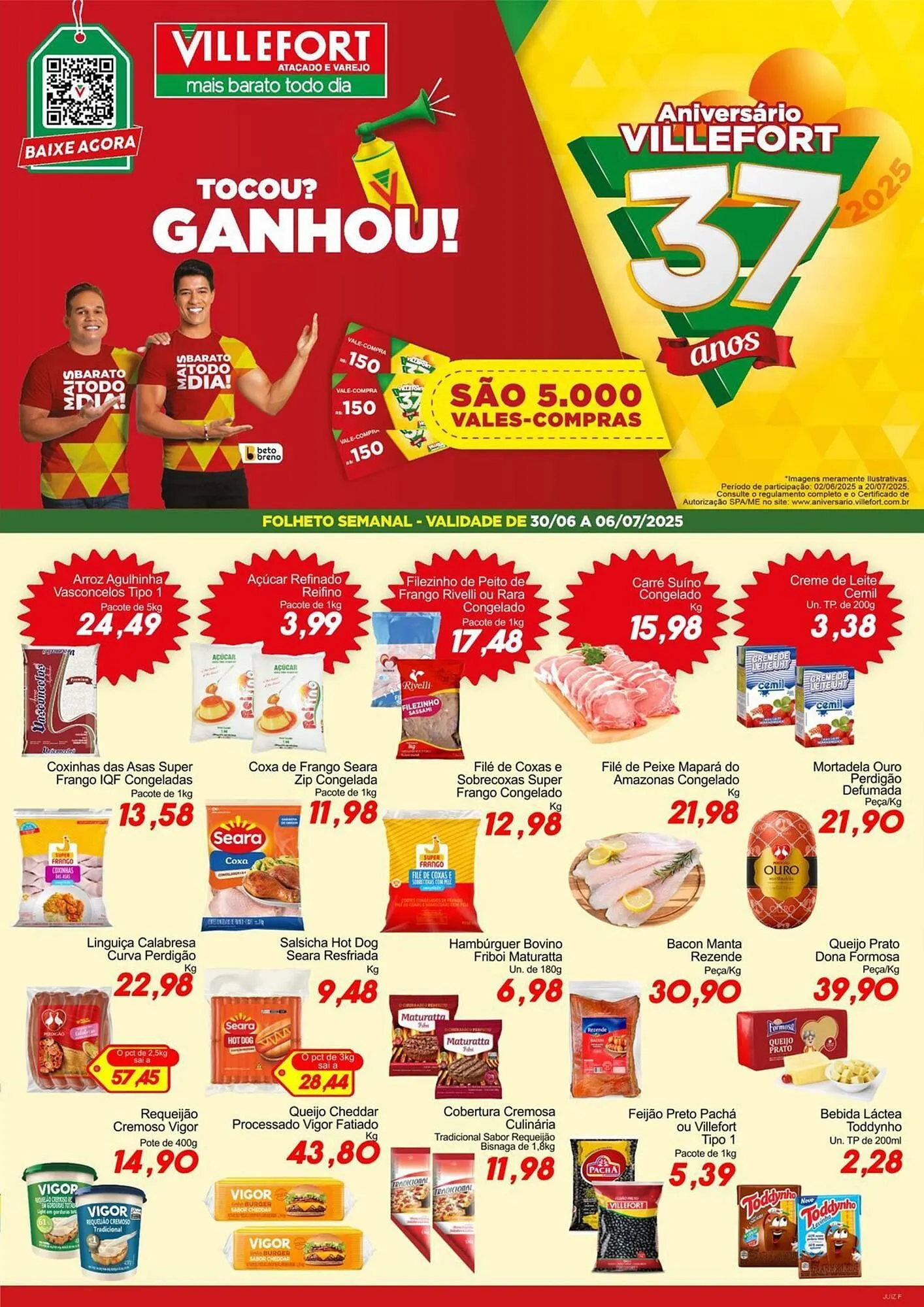 Encarte de Catálogo Villefort Atacadista 30 de junho até 6 de julho 2025 - Pagina 1