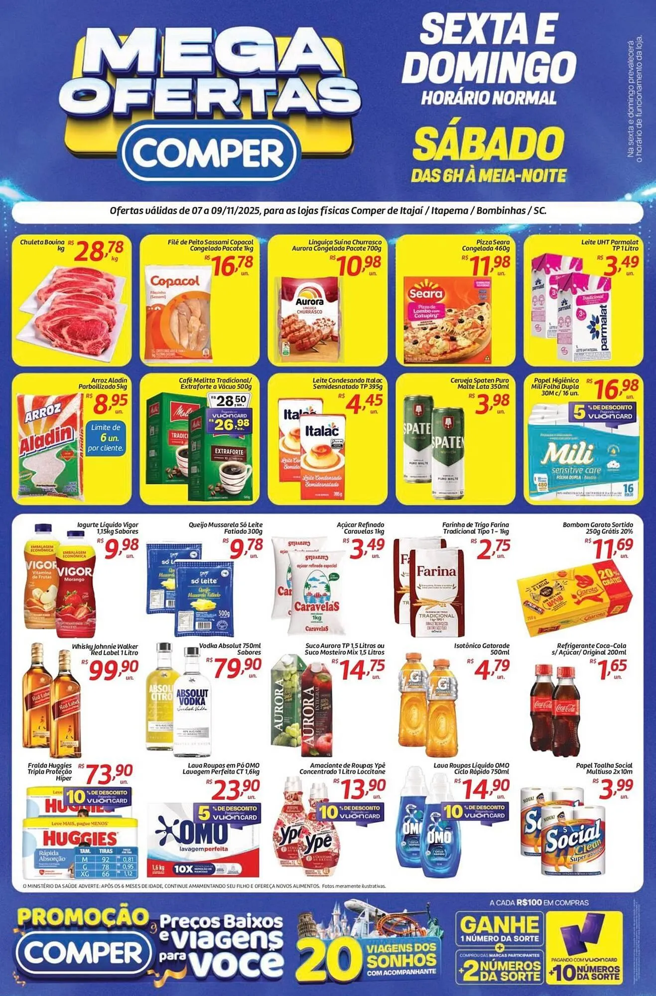 Encarte de Folheto Comper 7 de novembro até 9 de novembro 2025 - Pagina 1