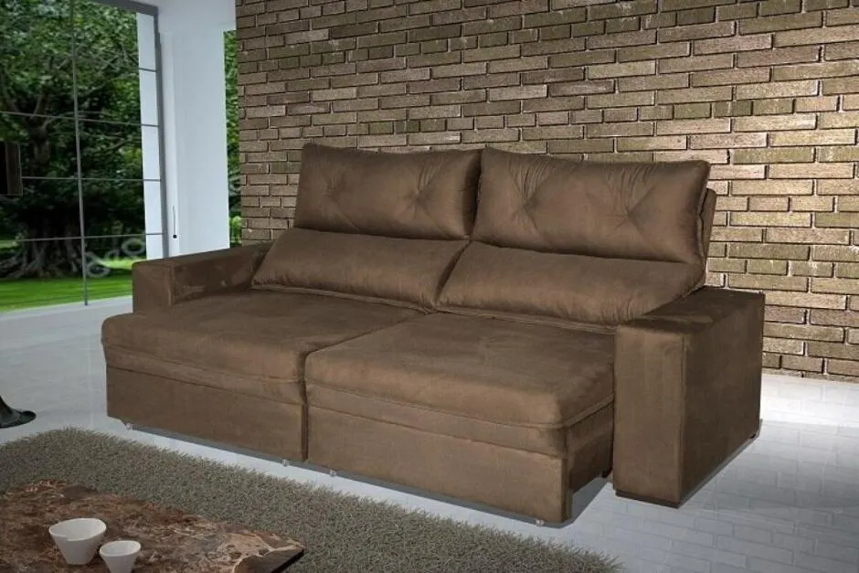 Sofá Bom Pastor Ret Rubi - Marrom