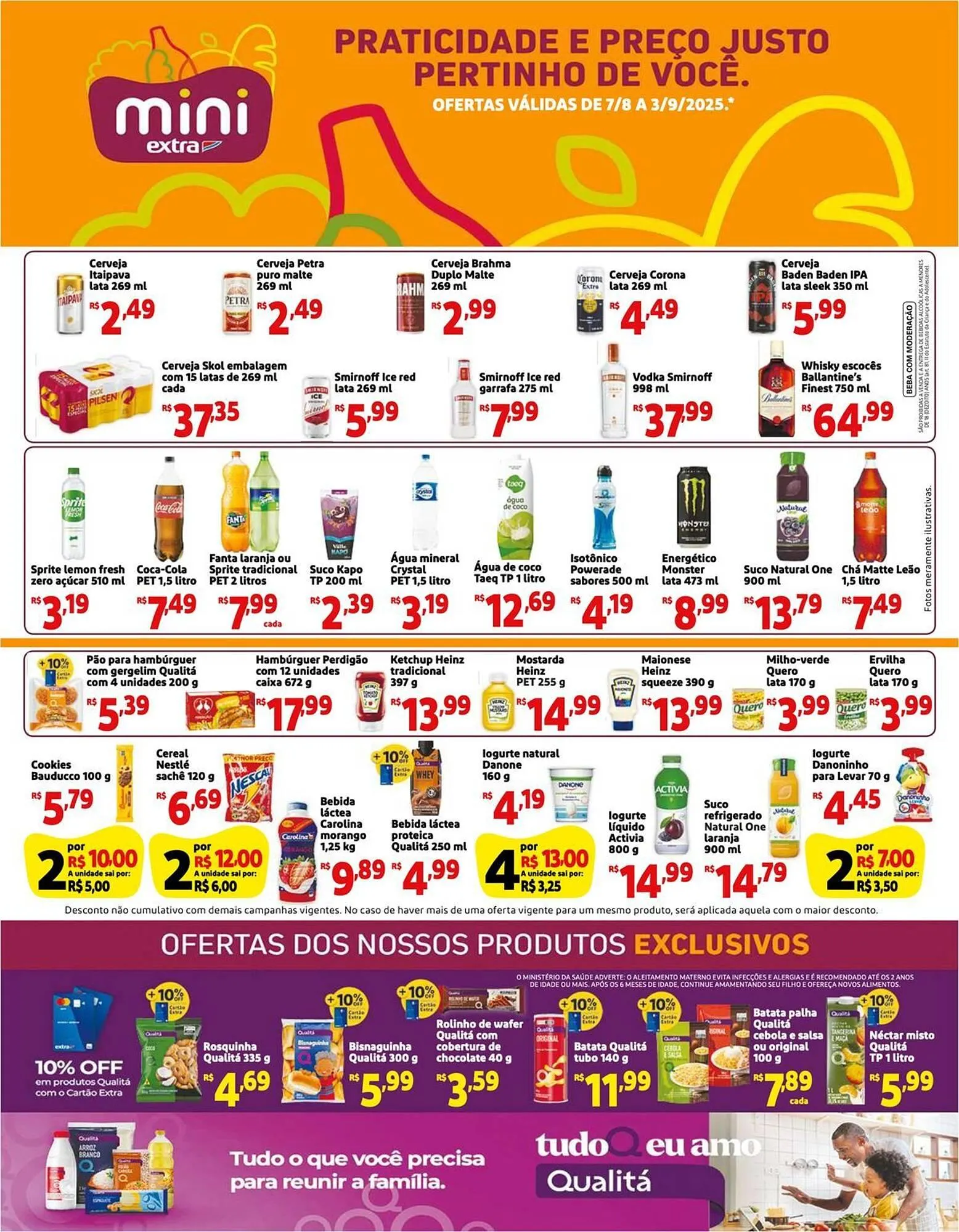 Encarte de Catálogo Mini Extra 7 de agosto até 3 de setembro 2025 - Pagina 1