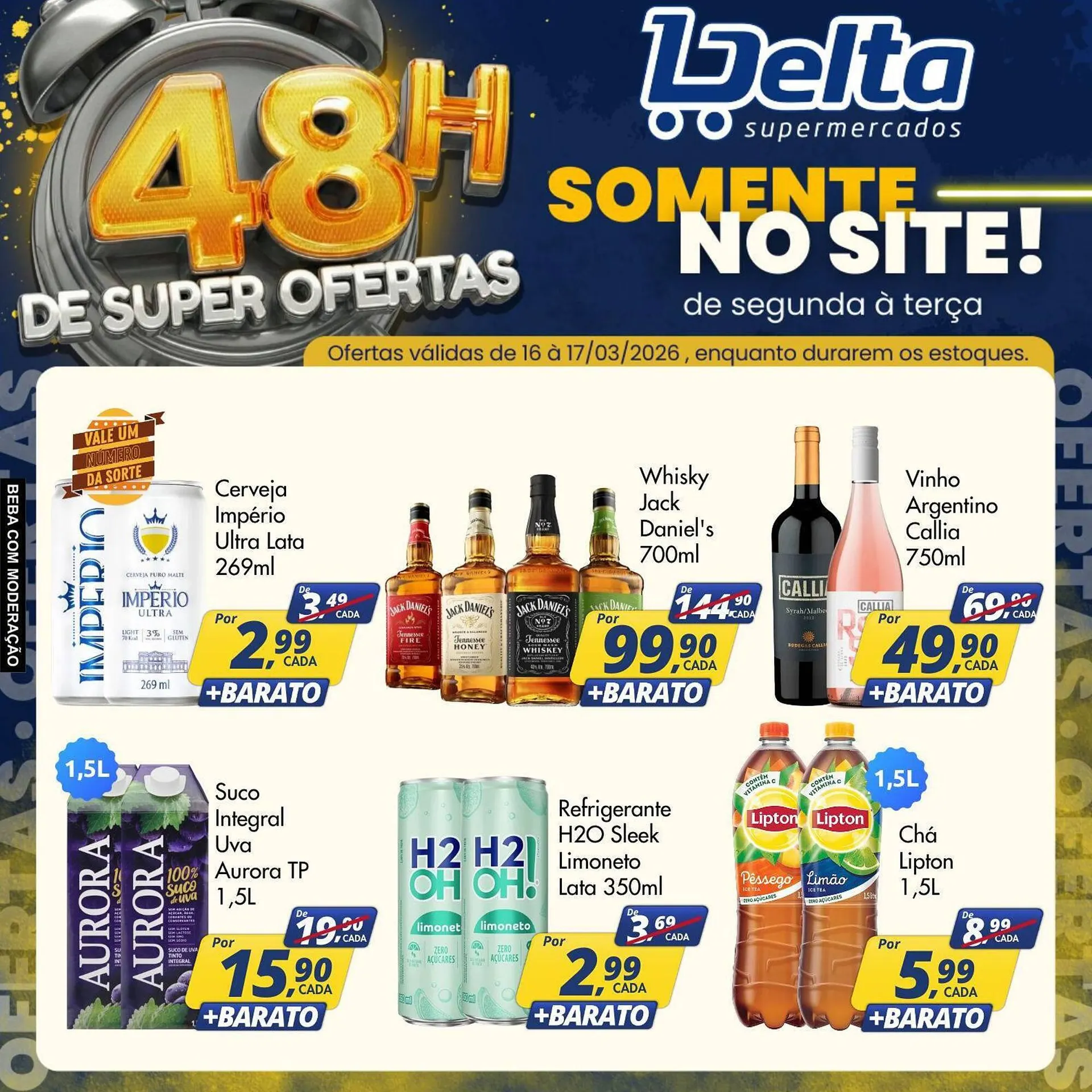 Encarte de Catálogo Delta Supermercados 16 de março até 17 de março 2026 - Pagina 1