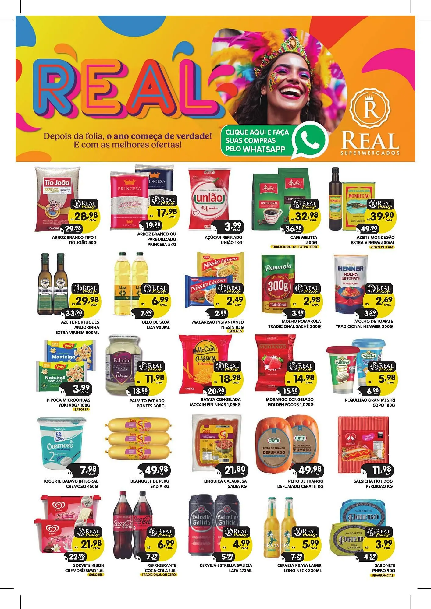 Encarte de Encarte Supermercados Real 18 de fevereiro até 8 de março 2026 - Pagina 1