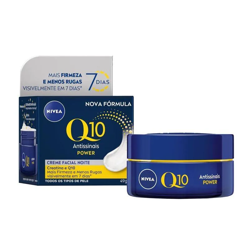 Creme Facial Nivea Q10 Power Antissinais Noite 49g