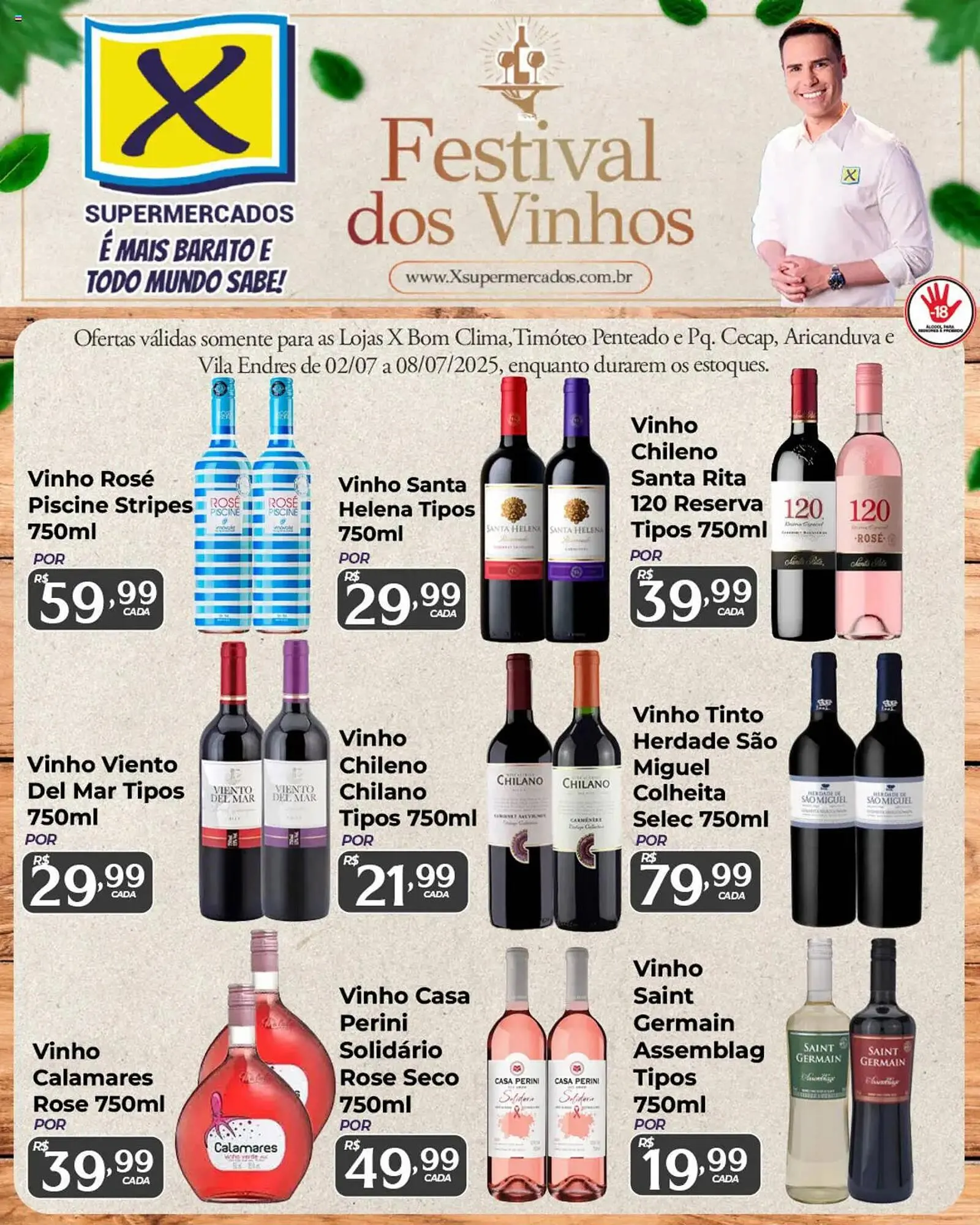 Encarte de Catálogo X Supermercados 2 de julho até 9 de julho 2025 - Pagina 1