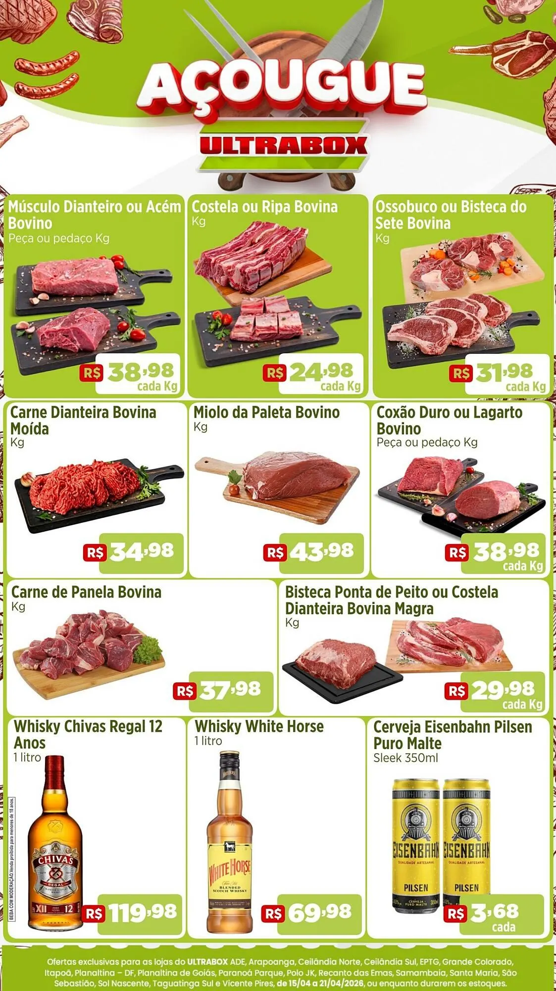 Encarte de Panfleto Ultrabox 15 de abril até 21 de abril 2026 - Pagina 1