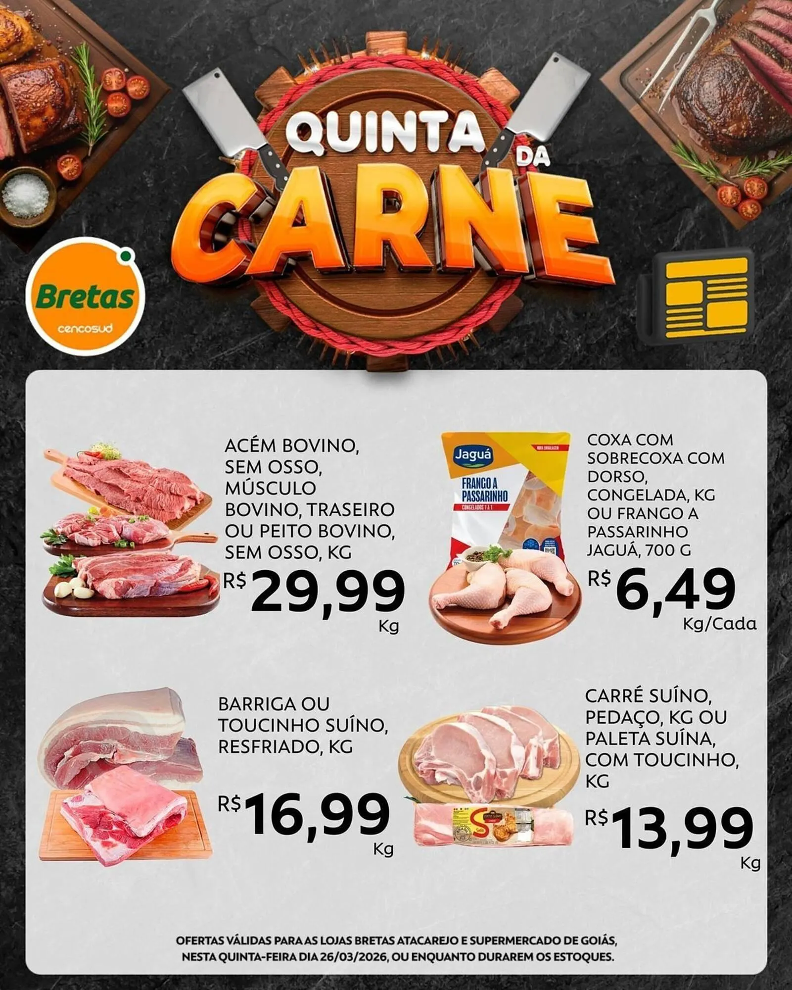Encarte de Catálogo Supermercados Bretas 26 de março até 26 de março 2026 - Pagina 1