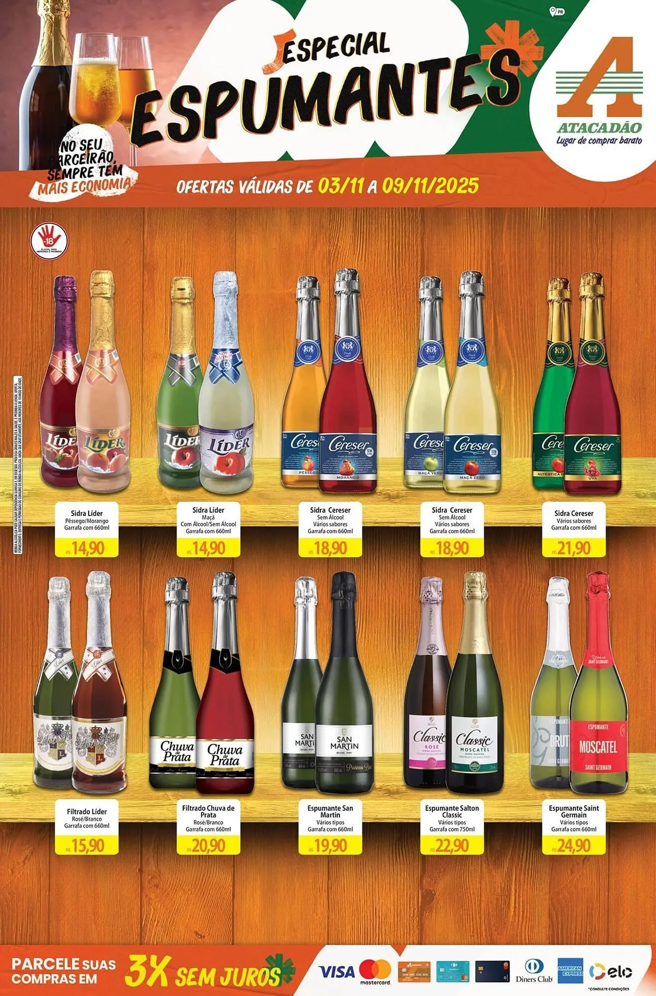 Encarte de Folheto Atacadão 3 de novembro até 9 de novembro 2025 - Pagina 1