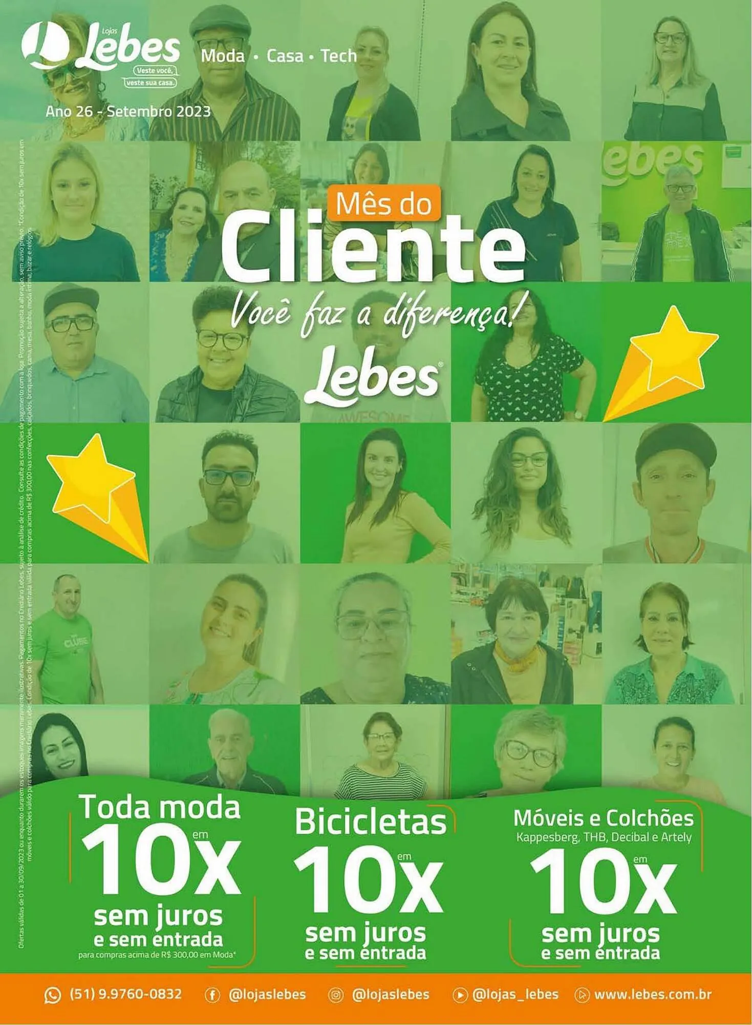Encarte de Catálogo Lojas Lebes 1 de setembro até 30 de setembro 2023 - Pagina 1