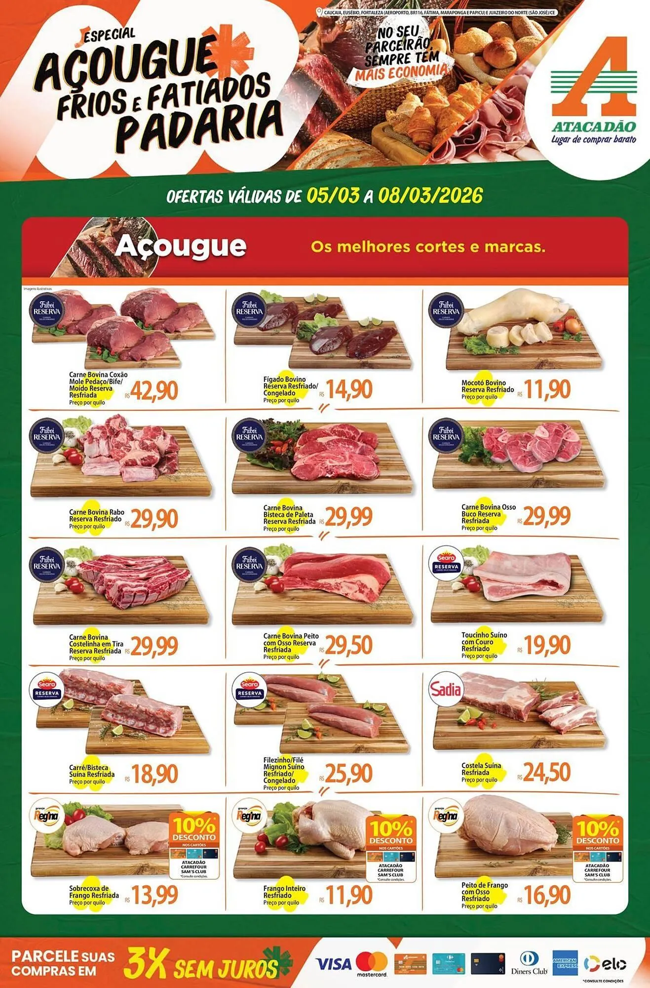Encarte de Folheto Atacadão 5 de março até 8 de março 2026 - Pagina 1