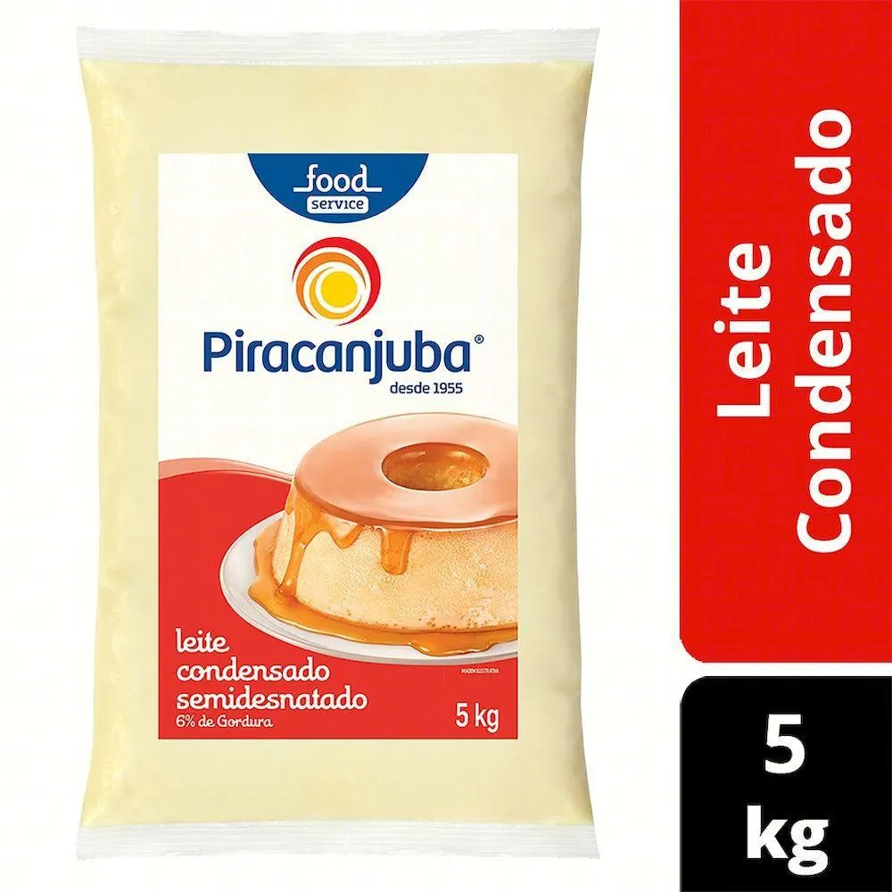 Leite Condensado Semidesnatado Bag 5kg - Piracanjuba