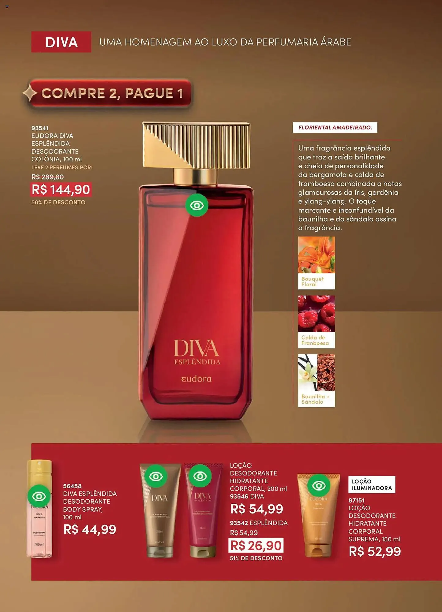 Encarte de Catálogo Eudora 17 de dezembro até 9 de janeiro 2026 - Pagina 57